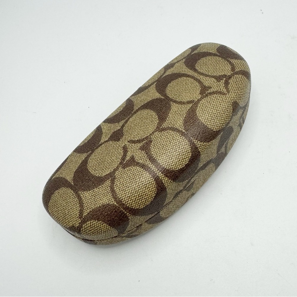 Coach Signature Eyeglass l Sunglasses Case in Monogram Brown